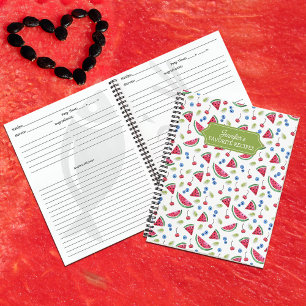 Carnet Watermelon Recettes Favorites Personnalisées