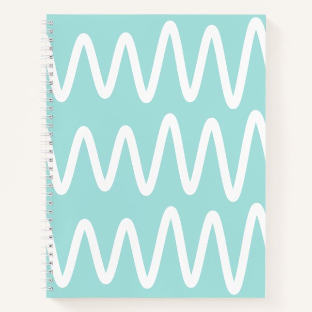Carnet Wave No. 3 - Notebook (Mint) (Devant)