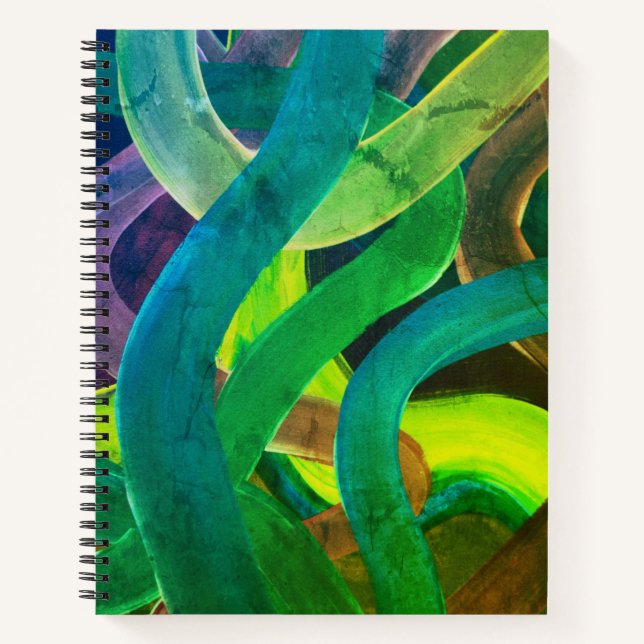 Carnet Wavy - Green Leaf Edition Spiral (Devant)