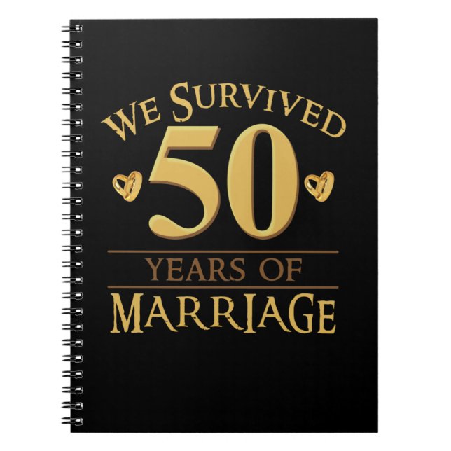 Carnet We Survived 50 Years Of Marriage Couple 50th Anniv (Devant)