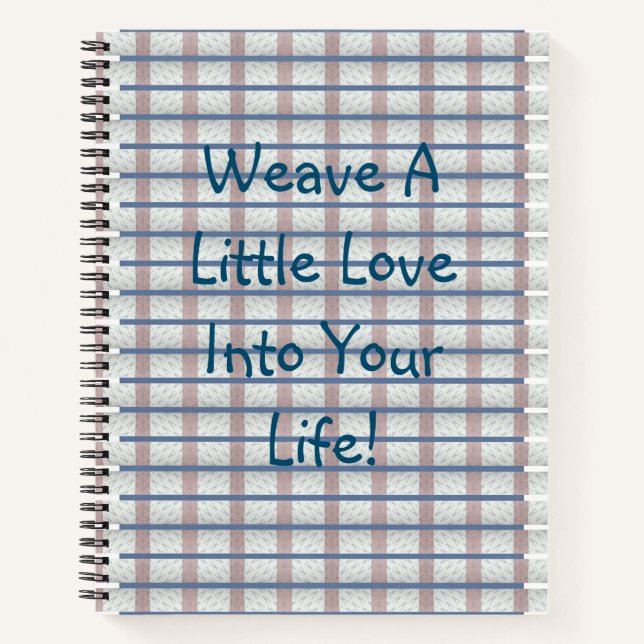 Carnet Weave    LoveNotebook (Devant)