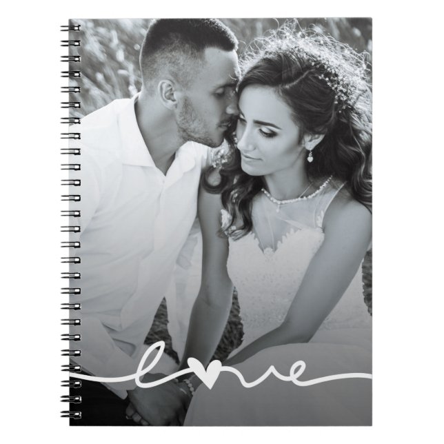 Carnet Wedding planner de script d'amour photo personnali (Devant)