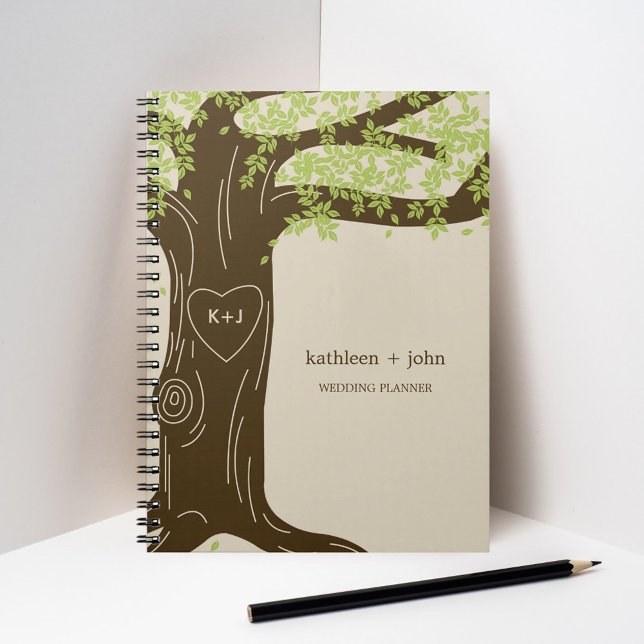 Carnet Wedding planner en chêne - Vert (Créateur téléchargé)
