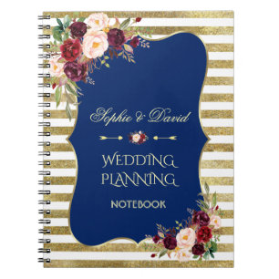 Carnet Wedding planner floral Blush Parties scintillant o