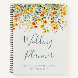 Carnet Wedding planner floral d'été gras