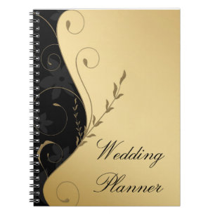 Carnet Wedding planner Gold-Black de luxe