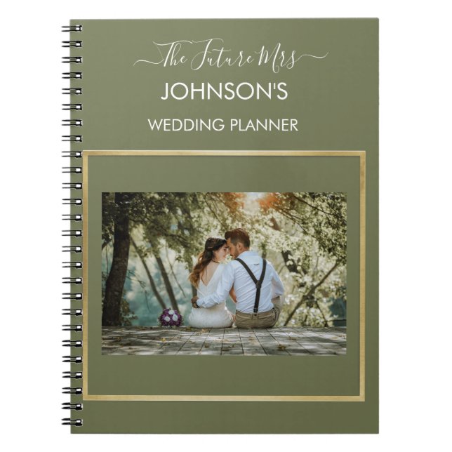 Carnet Wedding planner photo personnalisé (Devant)
