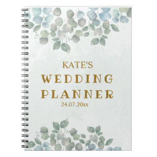 Carnet Wedding planner vert Eucalyptus