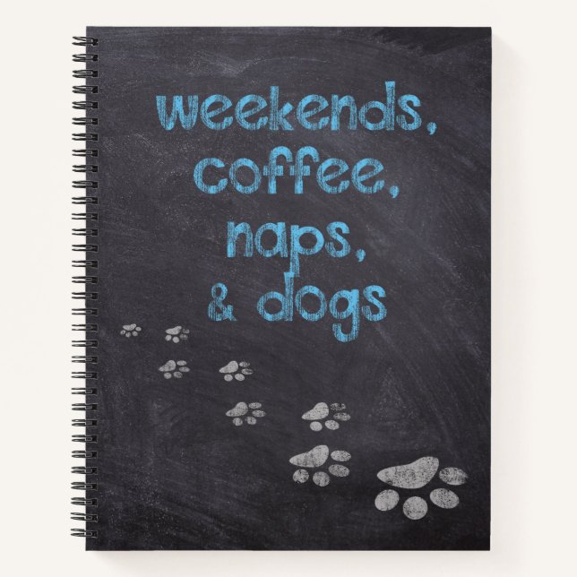 Carnet Week-ends, Café, Naps & Chiens (Devant)