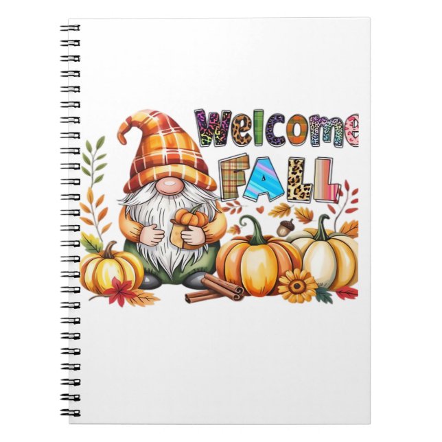 Carnet Welcome Fall Gnomes Classic T-Shirt.png (Devant)