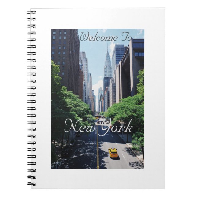 Carnet Welcome To New York, USA, Spiral Photo Note Book, (Devant)