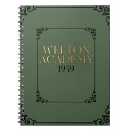 CARNET WELTON ACADEMY - PLANNER DE L'ACADÉMIE SOMBRE