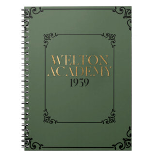 CARNET WELTON ACADEMY - PLANNER DE L'ACADÉMIE SOMBRE