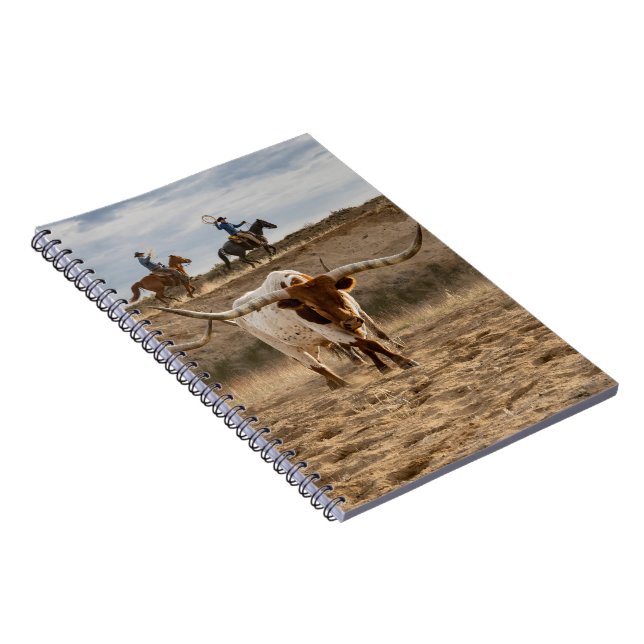 Carnet Western Cowboys with Longhorn Cattle (Côté Droit)