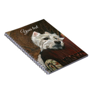 Carnet Westie sur canapé