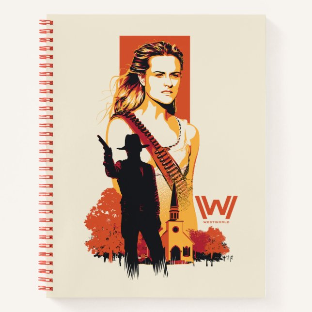 Carnet Westworld | Wyatt & Man en noir à l'église blanche (Devant)