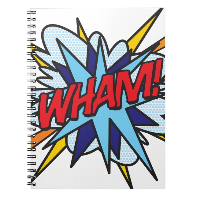 Carnet WHAM Amusement Rétro Bande Dessinée Pop Art (Devant)