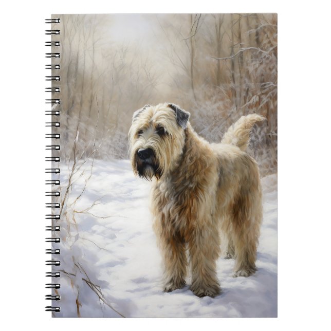 Carnet Wheaten Terrier Laisser neiger Noël (Devant)