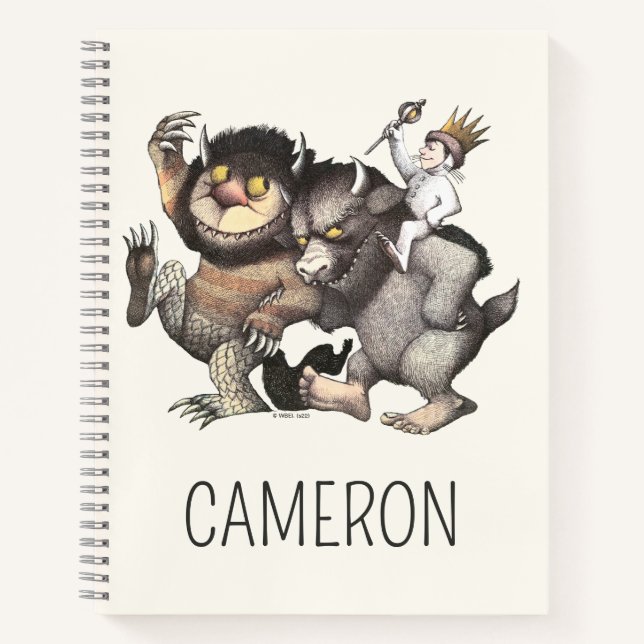Carnet Where the Wild Things | Ajoutez votre nom (Devant)
