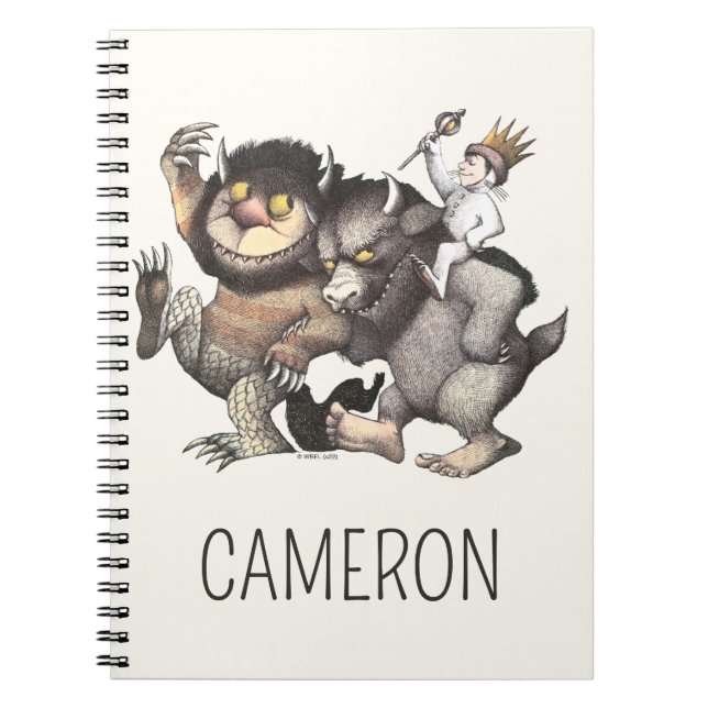 Carnet Where the Wild Things | Ajoutez votre nom (Devant)