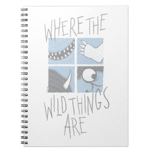 Carnet Where The Wild Things Are Graphique Carré