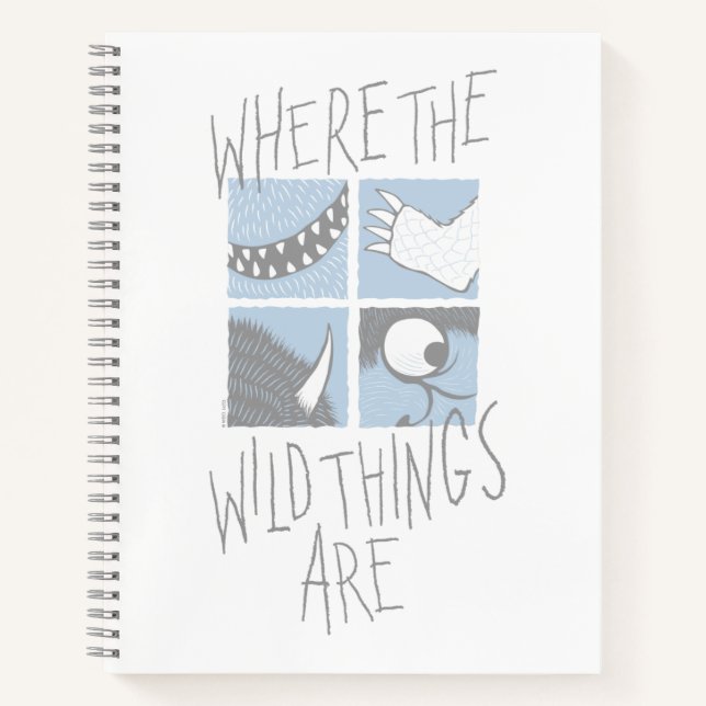 Carnet Where The Wild Things Are | Graphique Carré (Devant)