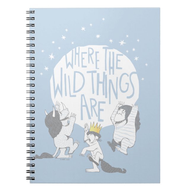 Carnet Where The Wild Things Are | Lune & Étoiles (Devant)