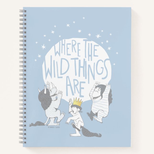 Carnet Where The Wild Things Are | Lune & Étoiles (Devant)