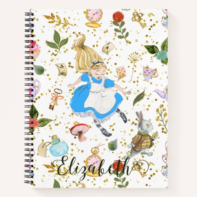 Carnet Whimsical Alice's Adventures in Wonderland Parties (Devant)