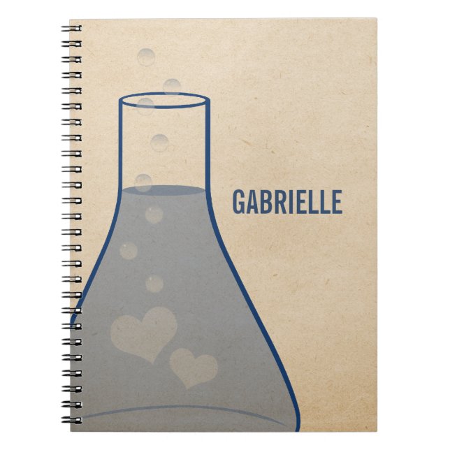Carnet Whimsical Beaker, Bleu (Devant)