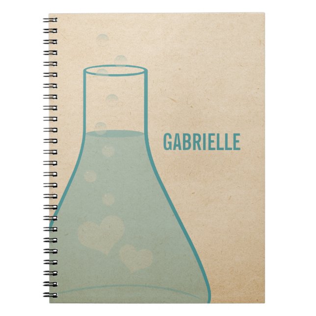 Carnet Whimsical Beaker, Turquoise (Devant)