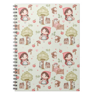 Carnet Whimsical Cute Little Red Riding Hood Storybook