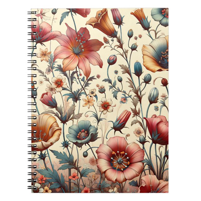 Carnet Whimsical Fleur sauvage Garden (Devant)