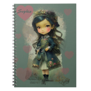 Carnet Whimsical Kawaii Fairy Tale Girl