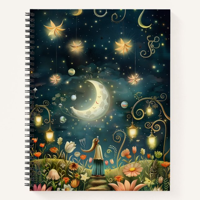 Carnet Whimsical Night Under the Stars (Devant)