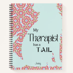 Carnet Whimsical Pet Therapy Humour rose bleu