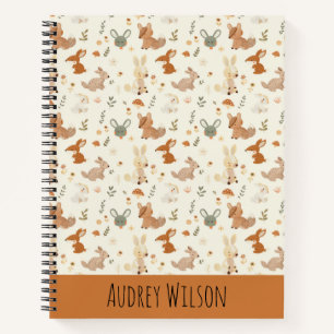 Carnet Whimsical Woodland Forest Animaux Motif de verdure