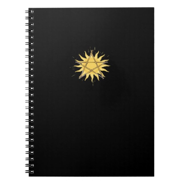 Carnet Whimsigoth Pentagram Sun Classic (Devant)