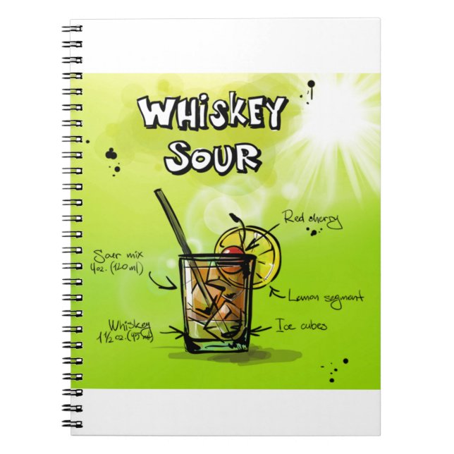Carnet Whiskey Cocktail Recette (Devant)