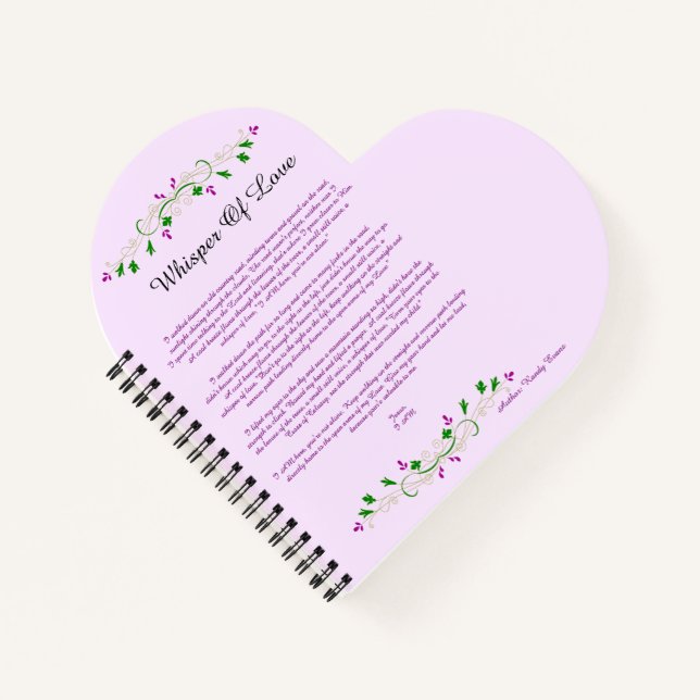 Carnet Whisper Of Love (Devant)