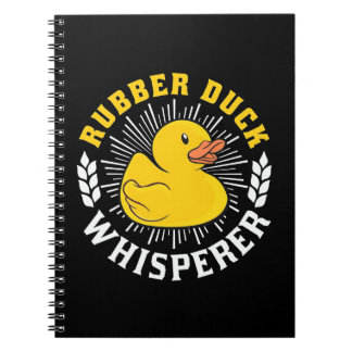 Carnet Whisperer de canard en caoutchouc
