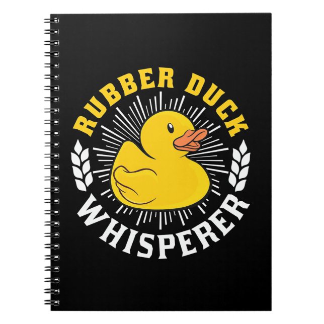Carnet Whisperer de canard en caoutchouc (Devant)