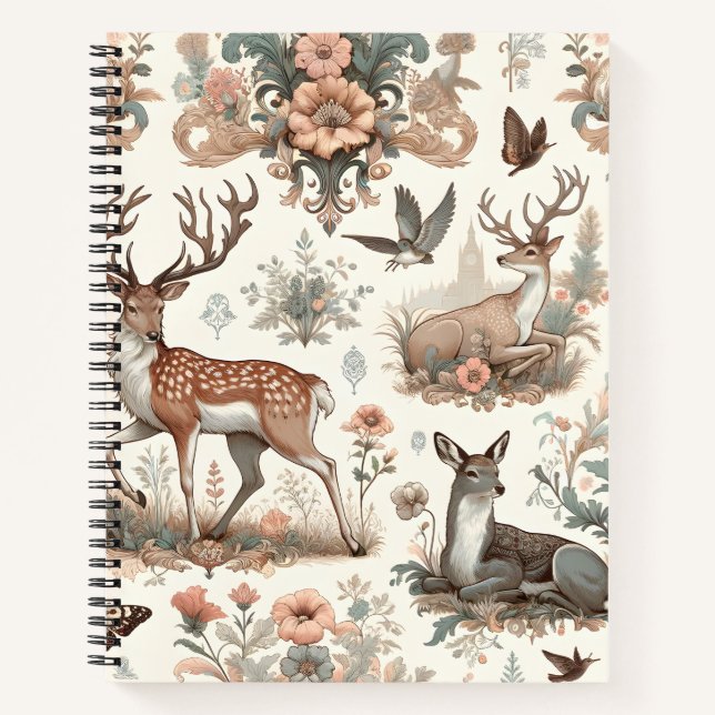 Carnet Whispers Forêt Enchantée : Faune victorienne (Devant)