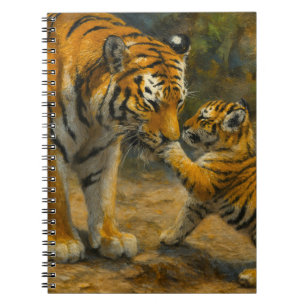Carnet Whispers in the Wild - Tiger and Cub in Forest