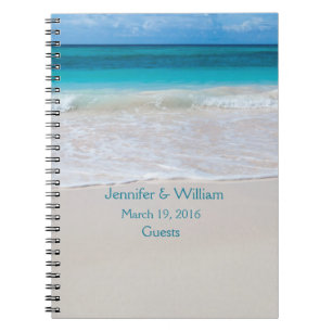 Carnet White Beach Wedding Invité Connexion