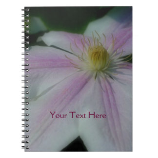 Carnet White Clematis Flower Personalized Nature