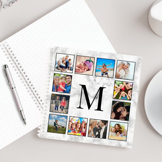 Carnet White Marble Stone Pattern (Créateur téléchargé)