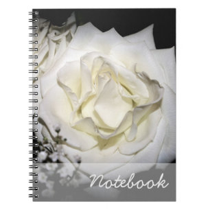 Carnet White Rose Notebook