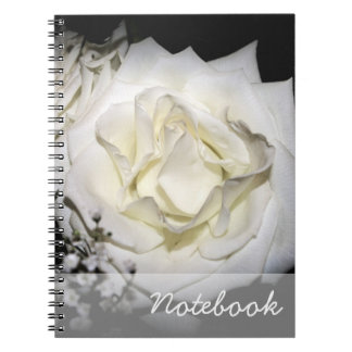 Carnet White Rose Notebook