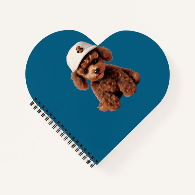 Carnet White Teacup Poodle Folder (Devant)